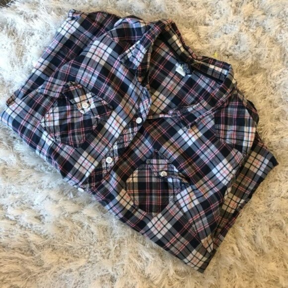 Torrid | Parker Plaid Long Sleeve Front Button Up Camp Shirt | size 0 - Picture 3 of 13